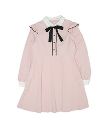 PINKHUNT（ピンクハント）の「PINKHUNT ピンクハント リボン付き肩フリル ワンピース 9309K（ワンピース・キッズ）」