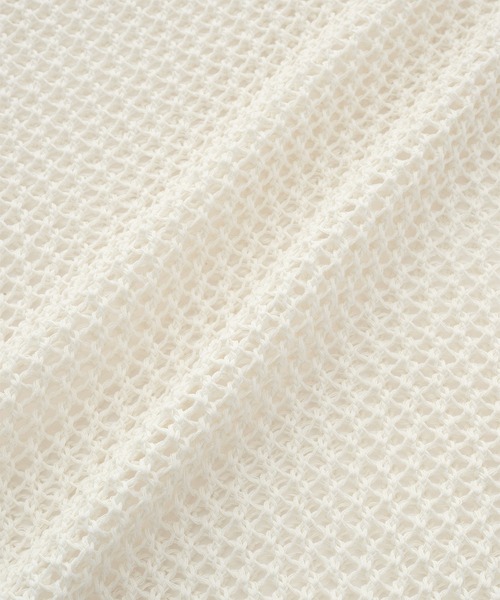 Loose/ルース（ルース）の「シアーメッシュ ハートステッチワッペンニット（ニット/セーター・メンズ・レッド系/ブルー/ブラック/グレー系/ホワイト/ホワイト系・L/M/S/XS）」の7枚目の写真