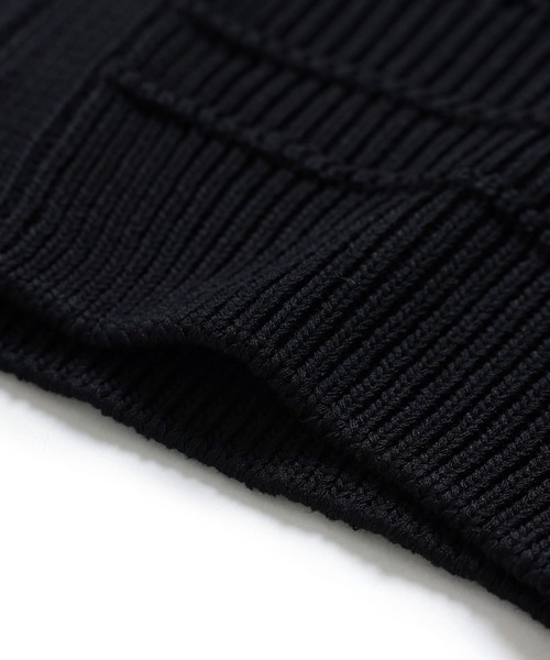アダムエロペ●メッシュニットブルゾン●ブラック●美品 ADAM ET ROPE'（アダムエロペ）の「【WEB限定】メッシュニット