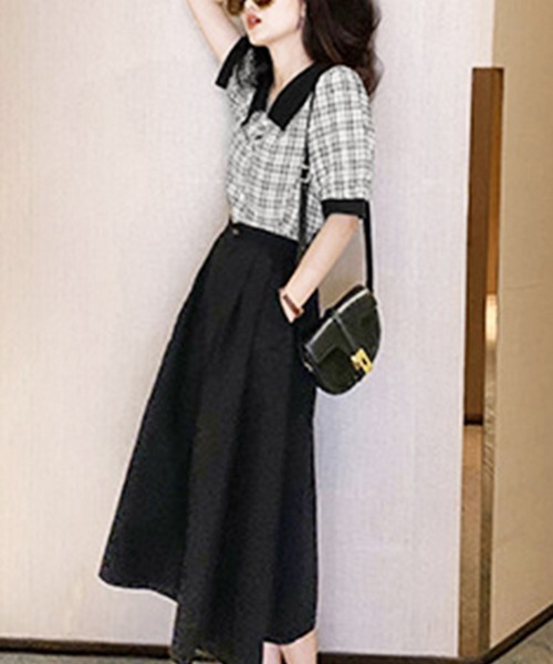 Miniministore(ミニミニストア)の「グレンチェック 柄 シャツ ブラウス 夏(シャツ/ブラウス・レディース・ブラック・XL/L)」の12枚目の写真