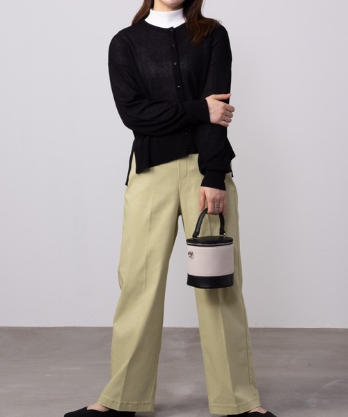 HusHusH（ハッシュアッシュ）の「HusHusH ハッシュアッシュ ニットカーディガン（カーディガン/ボレロ・レディース・ブラック/ホワイト×ネイビー/ベージュ・M/L/S）」の6枚目の写真