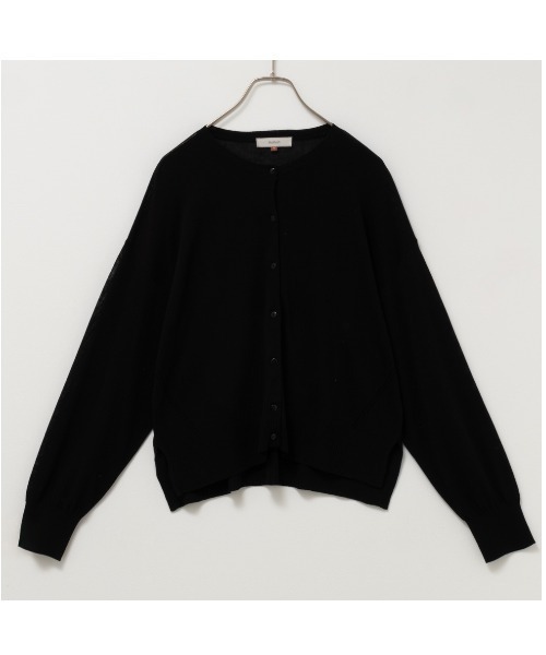 HusHusH（ハッシュアッシュ）の「HusHusH ハッシュアッシュ ニットカーディガン（カーディガン/ボレロ・レディース・ブラック/ホワイト×ネイビー/ベージュ・M/L/S）」の11枚目の写真