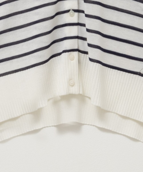 HusHusH（ハッシュアッシュ）の「HusHusH ハッシュアッシュ ニットカーディガン（カーディガン/ボレロ・レディース・ブラック/ホワイト×ネイビー/ベージュ・M/L/S）」の17枚目の写真