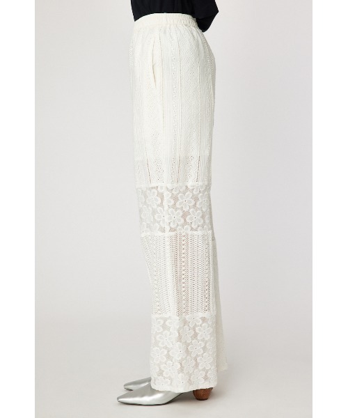 RODEO CROWNS WIDE BOWL（ロデオクラウンズワイドボウル）の「パッチワークレースパンツ（その他パンツ・レディース・ブラック/オフホワイト・FREE）」の13枚目の写真