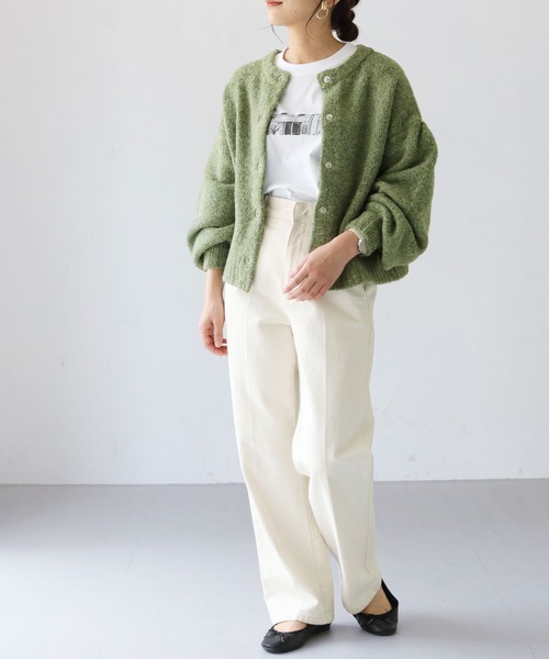 HER CLOSET（ハークローゼット）の「【SHE MO SHELLY】ニットカーディガン（カーディガン/ボレロ・レディース・ブルー・M）」の9枚目の写真