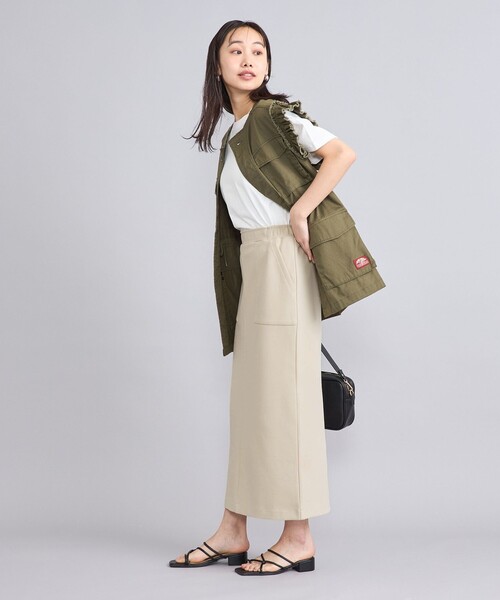 coen（コーエン）の「ツイルベイカーナロースカート（スカート・レディース・ブラック/ナチュラル/ダークグレー・L/M）」の6枚目の写真
