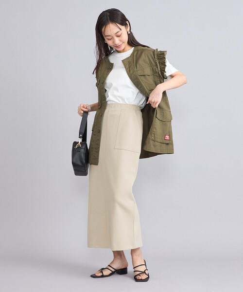 coen（コーエン）の「ツイルベイカーナロースカート（スカート・レディース・ブラック/ナチュラル/ダークグレー・L/M）」の7枚目の写真