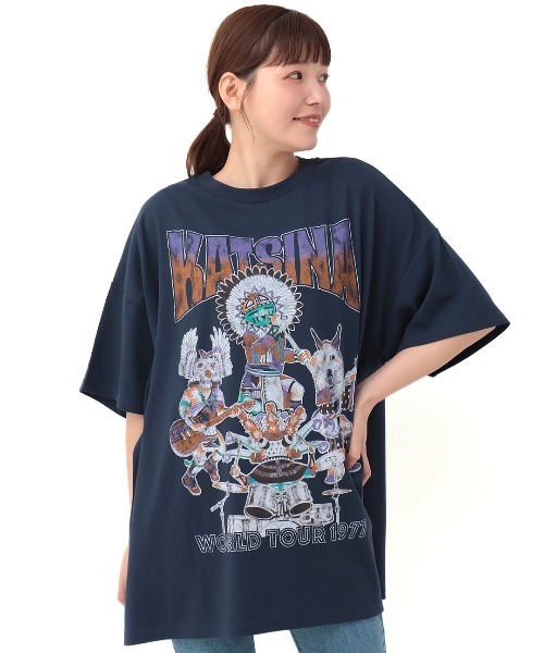 Bella Dona CRYBABY レディースTシャツ チカーナ ラティーナ チチカカ カチナベアプリントTシャツ ／ トップス カットソー