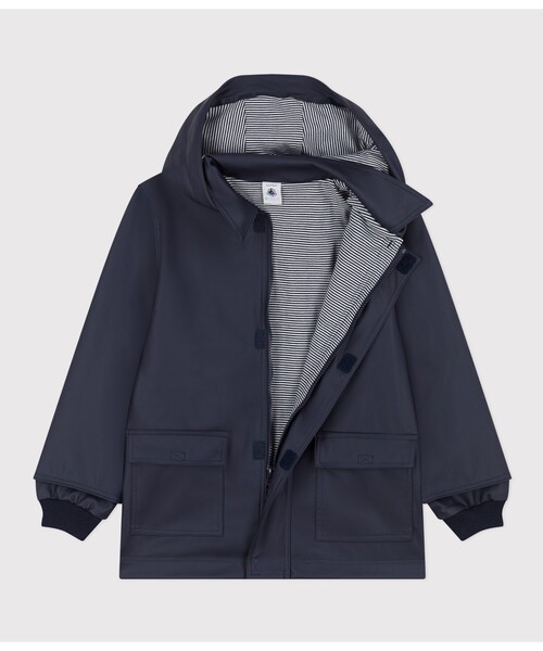 PETIT BATEAU（プチバトー）の「ヨットパーカ（マウンテンパーカー・キッズ・イエロー/ネイビー・10YEAR/8YEAR/6YEAR/12YEAR）」の5枚目の写真