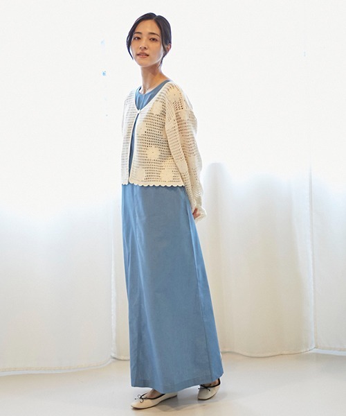 petit main LIEN（プティマインリアン）の「【親子リンク】ノースリーブワンピース(レディース)（ワンピース・レディース・キナリ/ブルー・FREE）」の15枚目の写真
