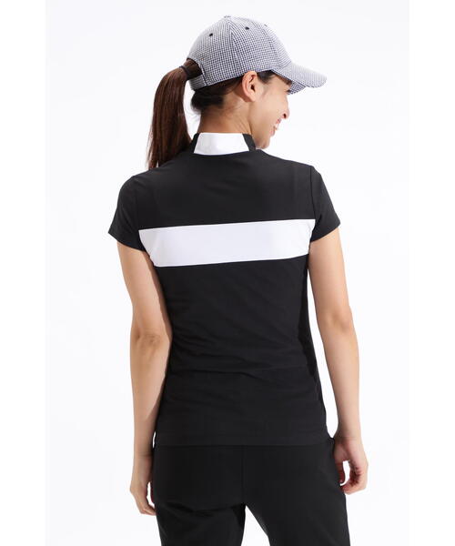 New Balance Golf(ニューバランスゴルフ)の「【new balance golf】UPF50+ 接触冷感 半袖 モックネック プルオーバー (WOMENS SPORT)(Tシャツ/カットソー・レディース・ブラック/ブラック系その他/ベージュ/ホワイト・SMALL/MEDIUM/LARGE)」の8枚目の写真