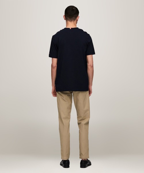 TOMMY HILFIGER(トミーヒルフィガー)の「ヒルフィガースタックロゴTシャツ(Tシャツ/カットソー・メンズ・ネイビー/ブラック/ホワイト・SMALL/MEDIUM/X-LARGE/LARGE)」の7枚目の写真