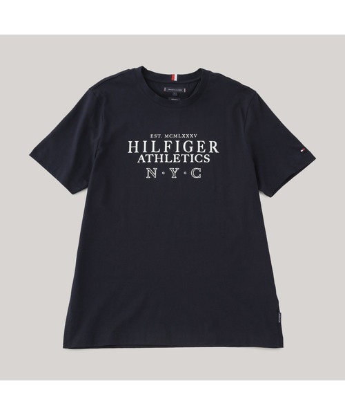 TOMMY HILFIGER(トミーヒルフィガー)の「ヒルフィガースタックロゴTシャツ(Tシャツ/カットソー・メンズ・ネイビー/ブラック/ホワイト・SMALL/MEDIUM/X-LARGE/LARGE)」の11枚目の写真