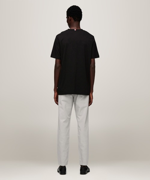TOMMY HILFIGER(トミーヒルフィガー)の「ヒルフィガースタックロゴTシャツ(Tシャツ/カットソー・メンズ・ネイビー/ブラック/ホワイト・SMALL/MEDIUM/X-LARGE/LARGE)」の5枚目の写真