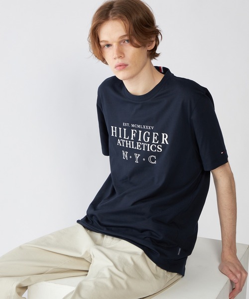 TOMMY HILFIGER(トミーヒルフィガー)の「ヒルフィガースタックロゴTシャツ(Tシャツ/カットソー・メンズ・ネイビー/ブラック/ホワイト・SMALL/MEDIUM/X-LARGE/LARGE)」の17枚目の写真