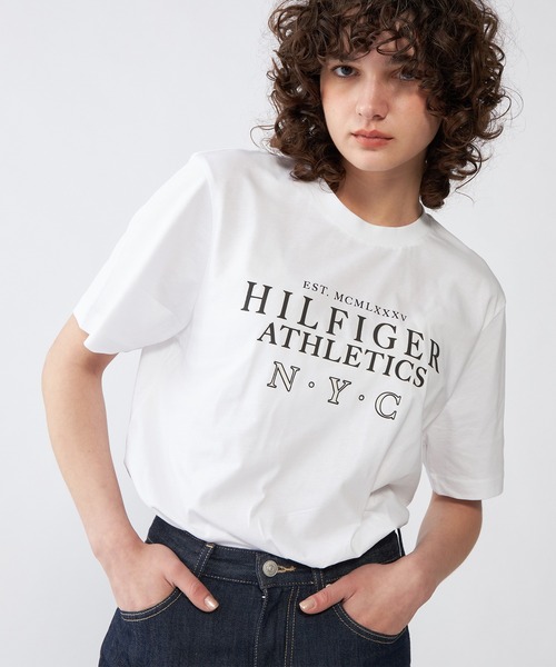 TOMMY HILFIGER(トミーヒルフィガー)の「ヒルフィガースタックロゴTシャツ(Tシャツ/カットソー・メンズ・ネイビー/ブラック/ホワイト・SMALL/MEDIUM/X-LARGE/LARGE)」の20枚目の写真