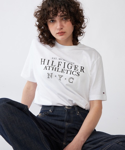 TOMMY HILFIGER(トミーヒルフィガー)の「ヒルフィガースタックロゴTシャツ(Tシャツ/カットソー・メンズ・ネイビー/ブラック/ホワイト・SMALL/MEDIUM/X-LARGE/LARGE)」の21枚目の写真
