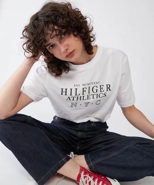 TOMMY HILFIGER(トミーヒルフィガー)の「ヒルフィガースタックロゴTシャツ(Tシャツ/カットソー・メンズ・ネイビー/ブラック/ホワイト・SMALL/MEDIUM/X-LARGE/LARGE)」の22枚目の写真