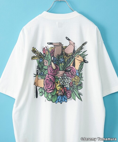 coen(コーエン)の「Jeremy Yamamura×コーエン グラフィックプリントTシャツ(Tシャツ/カットソー・メンズ・その他2/ブラック/その他4/その他1/ホワイト/その他3・L/M/S/XL)」の1枚目の写真