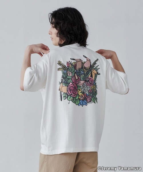 coen(コーエン)の「Jeremy Yamamura×コーエン グラフィックプリントTシャツ(Tシャツ/カットソー・メンズ・その他2/ブラック/その他4/その他1/ホワイト/その他3・L/M/S/XL)」の9枚目の写真