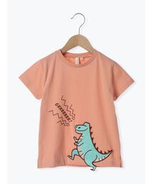 Samansa Mos2 Lagom | ◎恐竜ビッグワッペンTシャツ(Tシャツ/カットソー)