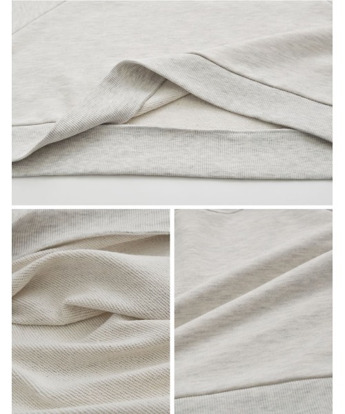 Re:EDIT（リエディ）の「裏毛袖リボンクロップドプルオーバー