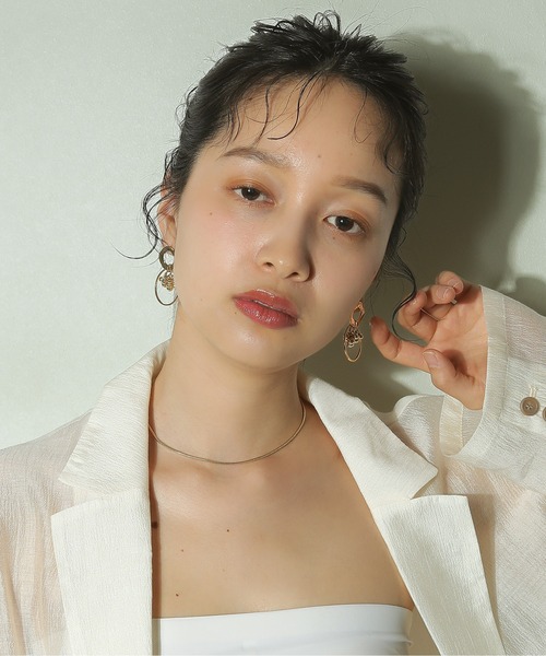 voov(ブーブ)の「オープンサークル モチーフ つぶつぶ ピアス(ピアス(両耳用)・レディース・ゴールド/シルバー・フリー)」の7枚目の写真