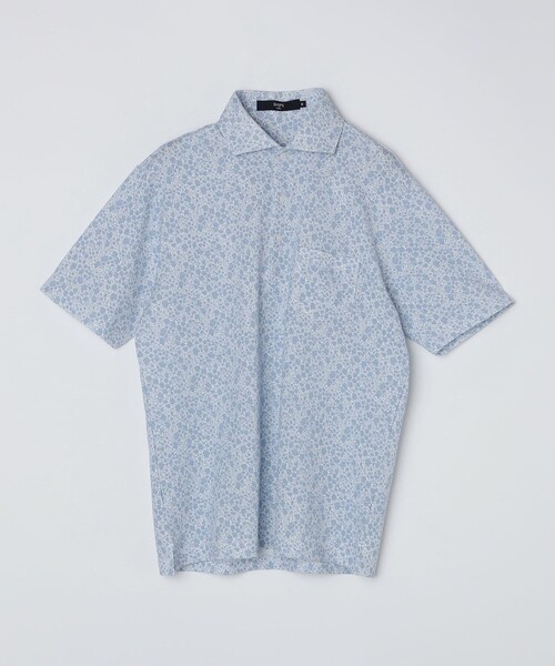 美品　LEONARD フラワープリント ポロシャツ サイズ44 フラワープリントスキッパーポロシャツ｜メンズファッション通販