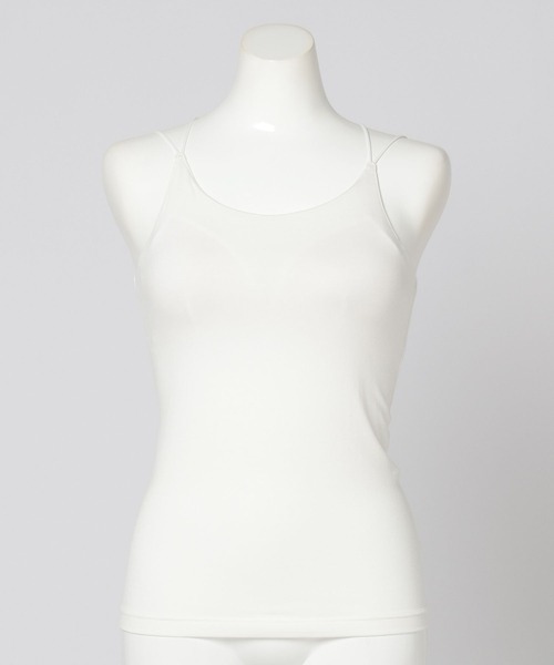 bijorie(ビジュリィ)の「【bijorie】ベストボディブラカップ付きバッククロスキャミ/NEW BASIC 24SS(キャミソール・レディース・ブラック/グリーン/インディゴブルー/オフホワイト・M/L/LG)」の11枚目の写真