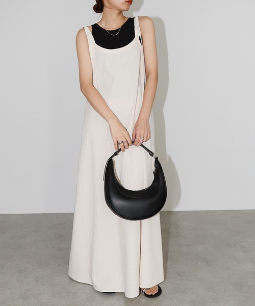 セール】【新色・新サイズ追加】リネン混アメスリフレアキャミ