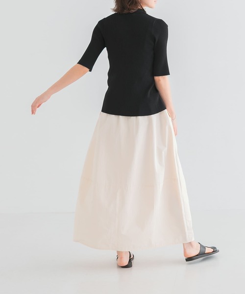 URBAN RESEARCH(アーバンリサーチ)の「コクーンマキシスカート(スカート・レディース・ブラック/オフホワイト・FREE)」の14枚目の写真