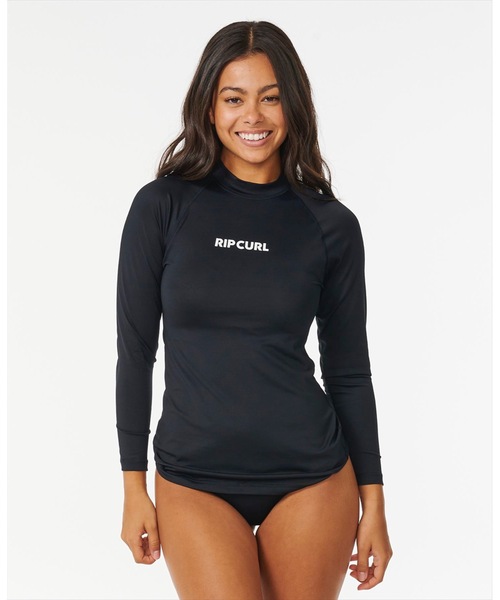 rip curl（リップカール）の「【RIPCURL（リップカール）】L CLASSIC SURF LS UPF RASHGUARD/水陸両用UPF 50+(日焼け防止)ワンポイントロゴ長袖ラッシュガード(水着)（ラッシュガード・レディース・ブラック・X-SMALL/SMALL）」の10枚目の写真
