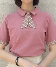 F i.n.t | チェックタイ付きポロシャツ/fint(ポロシャツ)