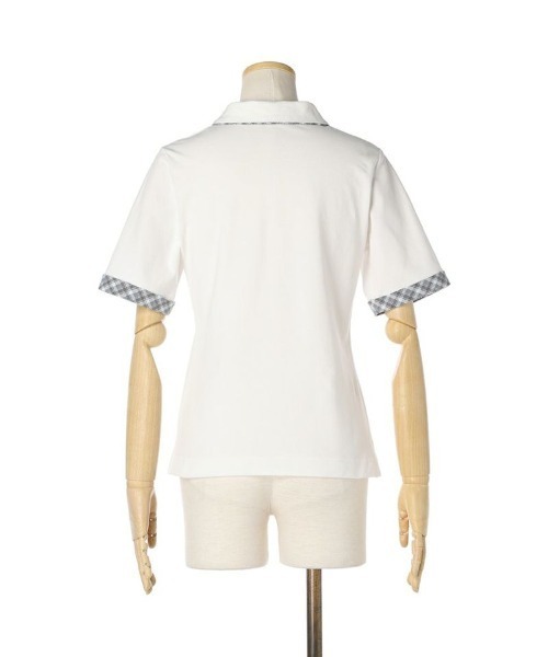 F i.n.t（フィント）の「チェックタイ付きポロシャツ/fint（ポロシャツ・レディース・グリーン/ピンク/オフホワイト・FREE）」の12枚目の写真