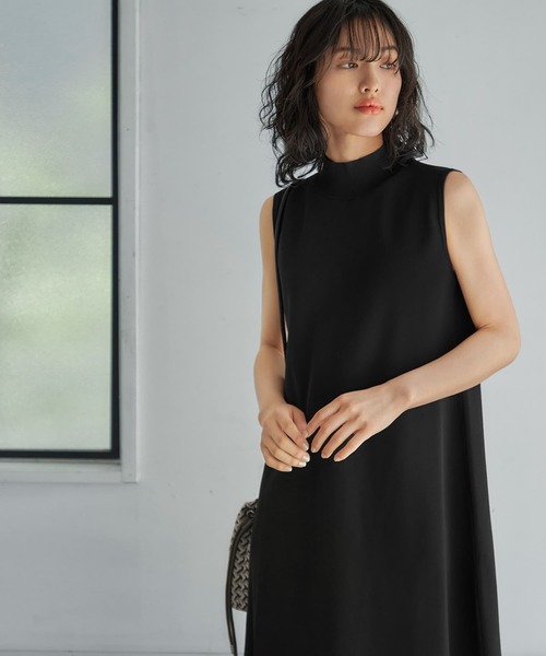STYLE DELI(スタイルデリ)の「スポンディッシュハイネックノースリワンピース(ワンピース・レディース・レッド系その他/ホワイト系その他/ブルー系その他/ブラック・MEDIUM/SMALL)」の17枚目の写真