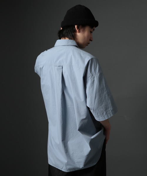MAISON CLUB（メゾンクラブ）の「【MAISON CLUB】U.S.NAVY Big Half Sleeve Shirt ビッグワークハーフスリーブシャツ 半袖　/MILITARY　ミリタリー（シャツ/ブラウス・メンズ・ホワイト/カーキ/サックスブルー/ネイビー・FREE）」の15枚目の写真