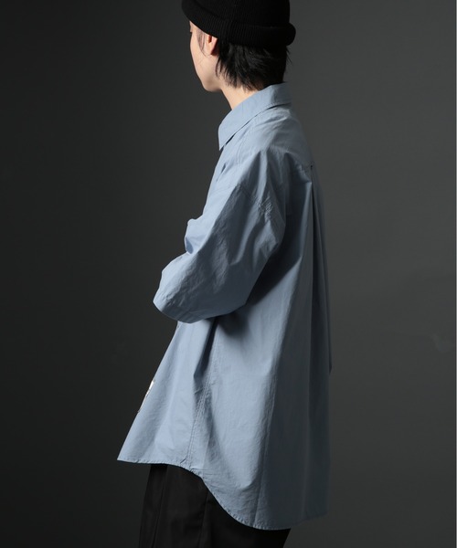 MAISON CLUB（メゾンクラブ）の「【MAISON CLUB】U.S.NAVY Big Half Sleeve Shirt ビッグワークハーフスリーブシャツ 半袖　/MILITARY　ミリタリー（シャツ/ブラウス・メンズ・ホワイト/カーキ/サックスブルー/ネイビー・FREE）」の16枚目の写真