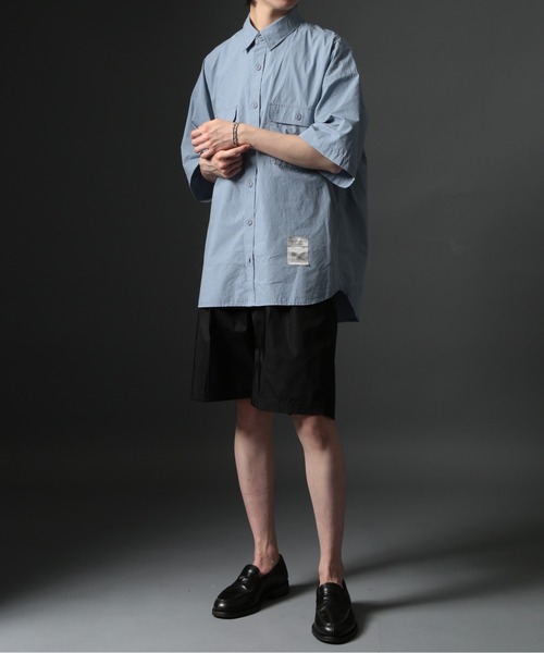 MAISON CLUB（メゾンクラブ）の「【MAISON CLUB】U.S.NAVY Big Half Sleeve Shirt ビッグワークハーフスリーブシャツ 半袖　/MILITARY　ミリタリー（シャツ/ブラウス・メンズ・ホワイト/カーキ/サックスブルー/ネイビー・FREE）」の18枚目の写真