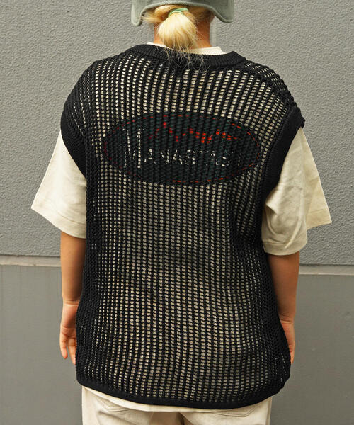 MANASTASH（マナスタッシュ）の「MANASTASH/マナスタッシュ/MS MESH VEST/メッシュベスト（ベスト・メンズ・ブラック/レッド・L/S）」の9枚目の写真