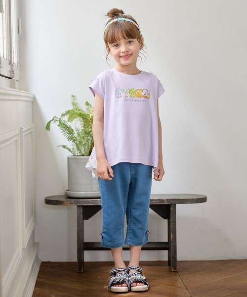 ANY(エニィ)の「【すみっコぐらし】バックシャンTシャツ(Tシャツ/カットソー・キッズ・ライラック系/スモーキーグリーン系・140)」の5枚目の写真