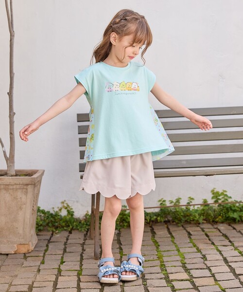 ANY(エニィ)の「【すみっコぐらし】バックシャンTシャツ(Tシャツ/カットソー・キッズ・ライラック系/スモーキーグリーン系・140)」の7枚目の写真
