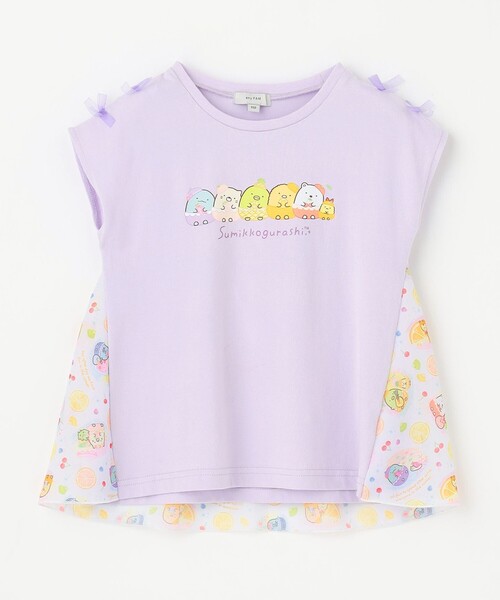 ANY(エニィ)の「【すみっコぐらし】バックシャンTシャツ(Tシャツ/カットソー・キッズ・ライラック系/スモーキーグリーン系・140)」の9枚目の写真