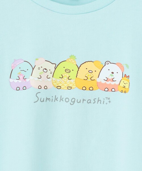 ANY(エニィ)の「【すみっコぐらし】バックシャンTシャツ(Tシャツ/カットソー・キッズ・ライラック系/スモーキーグリーン系・140)」の12枚目の写真