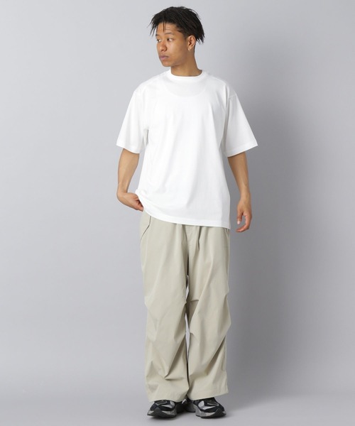 NUMERALS(ヌメラルズ)の「【NUMERALS】コンフォートロゴTシャツ(Tシャツ/カットソー・メンズ・ホワイト/グレー/ブラック・MEDIUM/LARGE)」の4枚目の写真