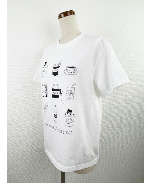 Rydia(リディア)の「リラックスタイムTシャツ(Tシャツ/カットソー・レディース・ライトベージュ/オフホワイト/ネイビー・M)」の4枚目の写真