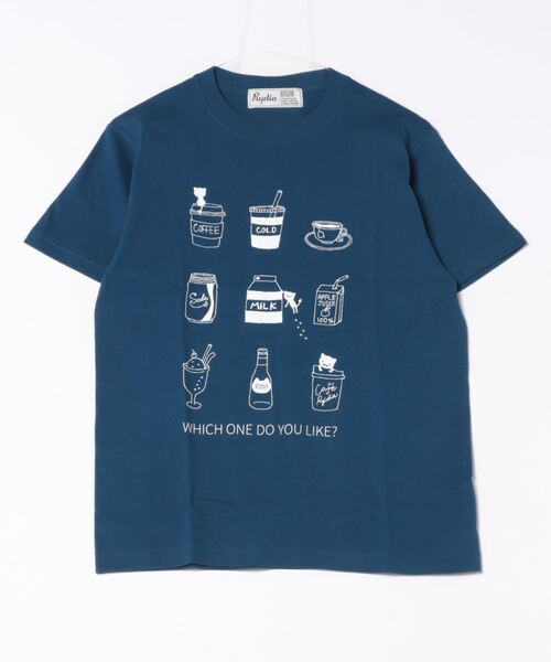 Rydia(リディア)の「リラックスタイムTシャツ(Tシャツ/カットソー・レディース・ライトベージュ/オフホワイト/ネイビー・M)」の11枚目の写真