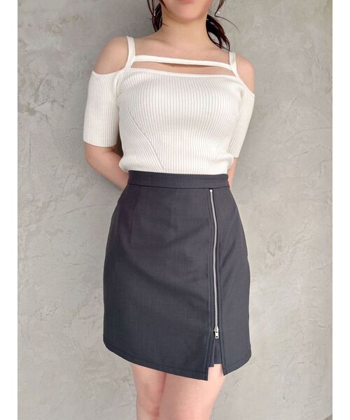 【セール】ハイウエスト台形ミニスカート（スカート）｜RESEXXY（リゼクシー）