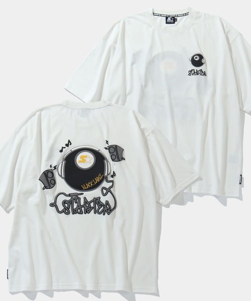 STARTER BLACK LABEL(スターターブラックレーベル)の「【STARTER /スターター】TC天竺ヘッドフォンプリント半袖Tシャツ(Tシャツ/カットソー・メンズ・グリーン/ブラック/ライトグレー/ホワイト・M/L/XL)」の1枚目の写真