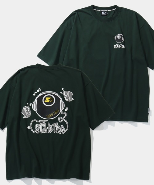 STARTER BLACK LABEL(スターターブラックレーベル)の「【STARTER /スターター】TC天竺ヘッドフォンプリント半袖Tシャツ(Tシャツ/カットソー・メンズ・グリーン/ブラック/ライトグレー/ホワイト・M/L/XL)」の4枚目の写真