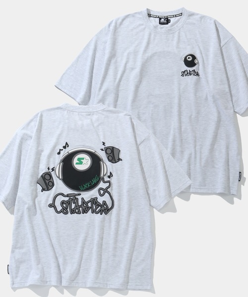 STARTER BLACK LABEL(スターターブラックレーベル)の「【STARTER /スターター】TC天竺ヘッドフォンプリント半袖Tシャツ(Tシャツ/カットソー・メンズ・グリーン/ブラック/ライトグレー/ホワイト・M/L/XL)」の3枚目の写真